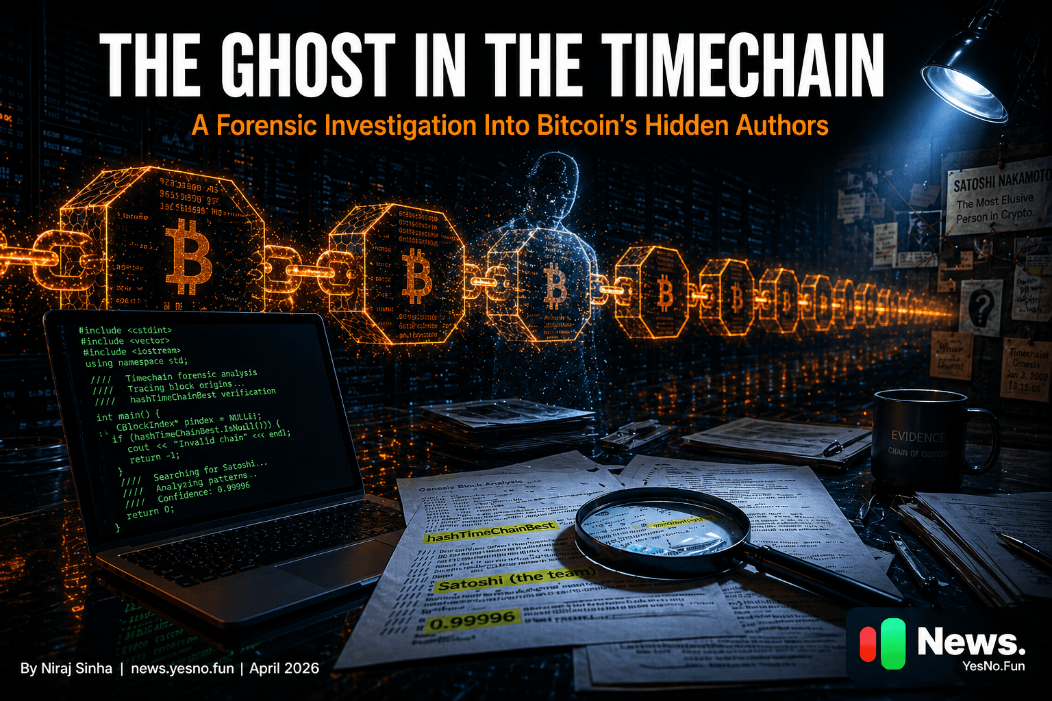 The Ghost in the Timechain - Forensic Investigation into Bitcoin's Hidden Authors by Niraj Sinha